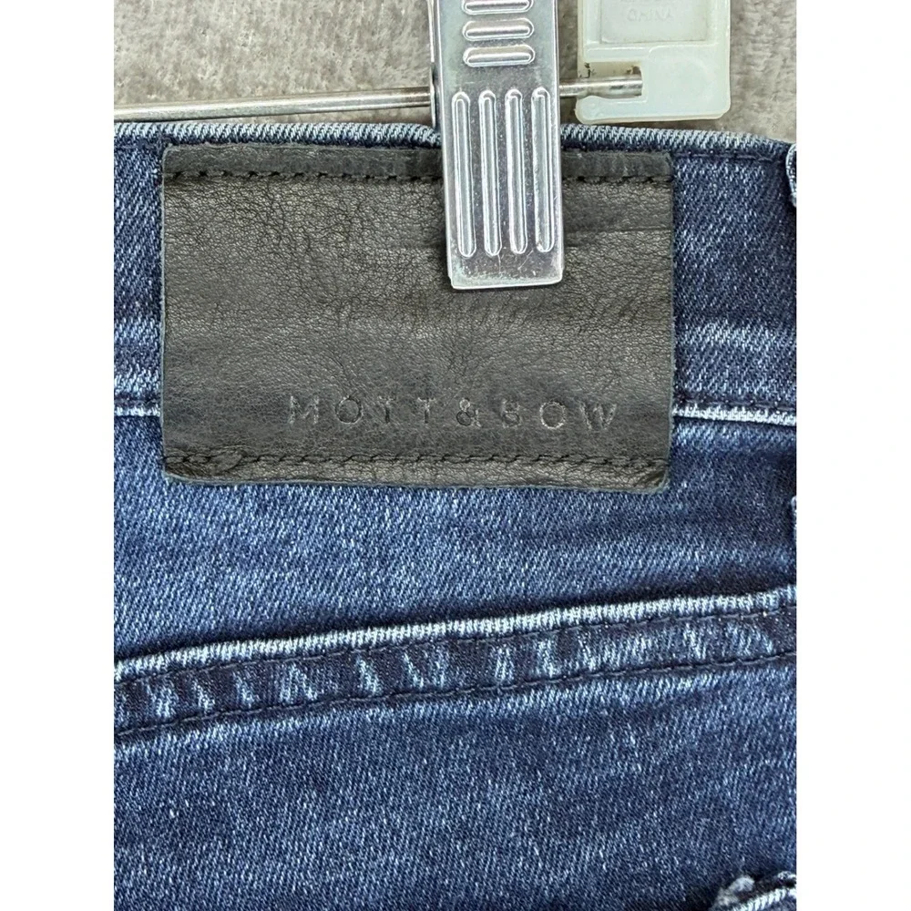 Mott & Bow Staple Slim Fit Jeans Mens 30x30 Dark Indigo Blue Stretch Denim Pants